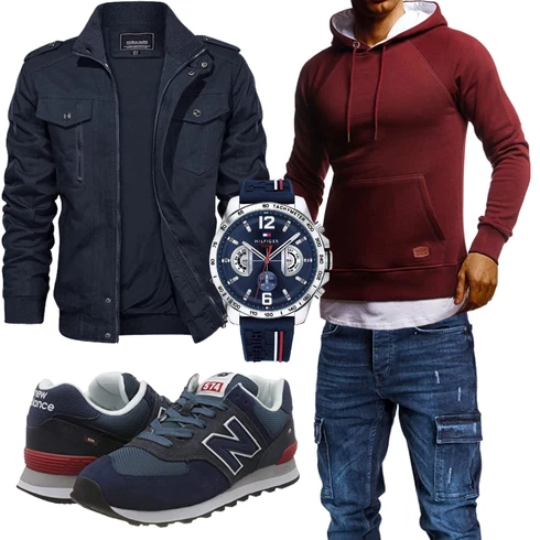 Schick Dunkelrot/Bordeaux/Rot Unisex Hoodie/Hoodie/Strick Hoodie/Sport Sweatshirt/Ausgefallener Hoodie/Sport Hoodie Leif Nelson kombinierenLook: Moderne, Goa, Schick, Empire, Leger, Schön, Skater, Casual, Rap, Coole, Outdoor, Hip Hop