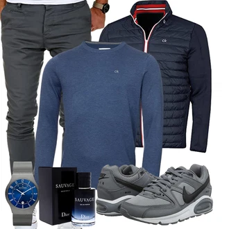 Outfit mit Grau Schuh Nike "Freizeit Outfit"