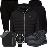 Kleidung schwarze Halbschuhe kombinieren image