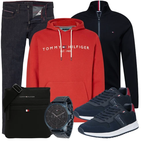 Elegant Dunkelblau Hose Große Größe/Thermojeans/Cropped Jeans/Low Rise Jean/Damen 7/8-Länge Jeans/Tapered-Jeans/Winterjacke/Sportschuhe/Caprijeans/Leder Schuhe/Low Waist Jean/Slim Fit Jeans Tommy Hilfiger kombinierenLook: Uni, Lack, Old Money, Smart Casual, Outdoor, Schön, Premium, Moderne, Unisex, Elegant, Coole