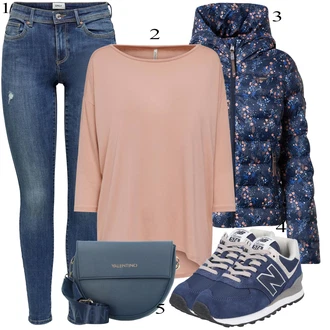 Outfit sa Plava Niska Tenisica New Balance "Tvoj otmjeni outfit"