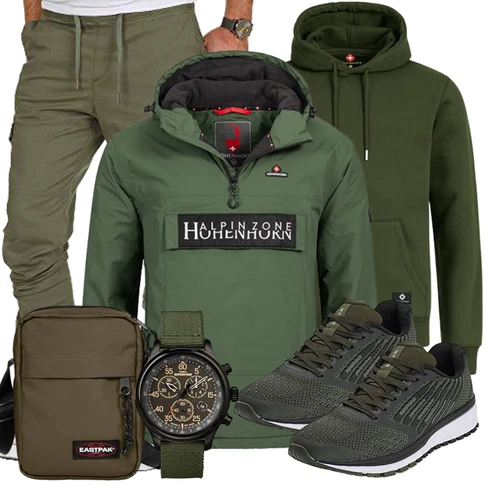Grün Winter Parka Höhenhorn kombinieren