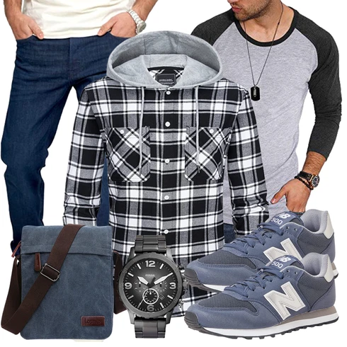 Blau Trachtenmode New Balance kombinieren