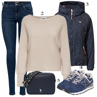 Outfit sa Plava Niska Tenisica New Balance "Tvoj otmjeni outfit"