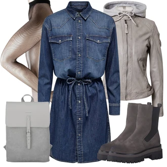 Outfit s Béžová/Růžová Síťovaná punčocha/Síťovaný punčocháč Falke "Jarní outfit"