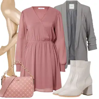 Punije Outfit sa Pink/Ljubičasta Haljina Veći Broj/Tunika/Haljina About You "Moderan look za slobodno vrijeme"