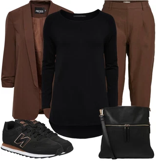 Outfit s Černá Teniska New Balance "Módní jarní outfit"