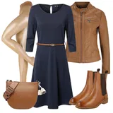 VERO MODA Šaty s Výstřihem na Ramena Móda Pro Plnoštíhlé Outfity image