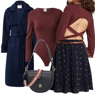 Outfity na zimu s Červená/Růžová/Tmavě červená Halenka Móda Pro Plnoštíhlou/Pletenina veľkej veľkosti/Dámské spodní prádlo a plavky about you x sofia tsakiridou "Módní zimní outfit"