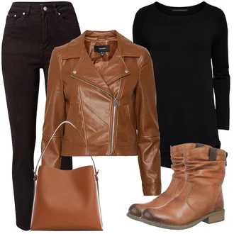 Outfit sa Bež/Smeđa/Crvena Čizmica Zimska gležnjača/ljetna gležnjača/Kožna gležnjača/Ravna Gležnjača/Čizma s patentnim zatvaračem/Podstavljena Gležnjača/Motociklistička čizma/Vintage Gležnjača Rieker "Odličan look za proljeće"