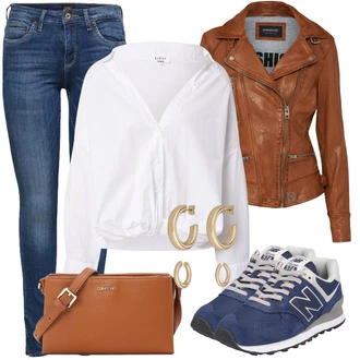 Outfit sa Plava Niska Tenisica New Balance "Odličan look za slobodno vrijeme"