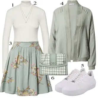 Kombinacije za zimu ľahký 3/4 duljina sa Zlatni/Pink Fini lančić/Bogato ukrašena ogrlica/Ogrlica Pilgrim "Tvoj otmjeni outfit"