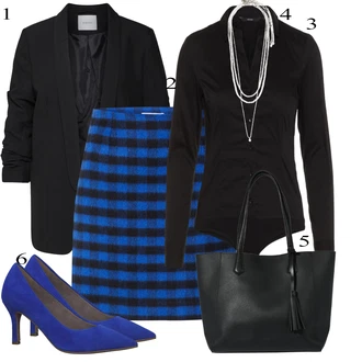Bombaž outfit mit Črna Bluza z gumbom/Srajca/Bluzasti Body/Poslovna Bluza/Bluza z Dolgimi Rokavi/Slim Fit Bluza VERO MODA "Pokrivalo za pomlad"