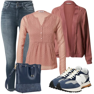 moderne Outfit sa Plava/Tamnoplava Kožna Jakna/Slip-on Traperice/Bikerske Traperice/High Waist Traperice/Termo Traperice/Push-up Traperice/Kožne Cipele/Muška Kožna Jakna/Zimska jakna/Traperice Slim Kroja/Čizma do Gležnja/Traperice s Prorezom Only "Outfit za proljeće"Look: Rap, Stil, cool, Besprijekorno, 90-ich, Prekrasan, Disko, Old Money, moderne