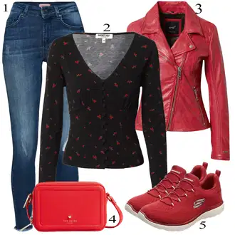 outfit mit Rdeča Torba za čez ramo Ted Baker "w"
