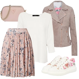 S nápisem Outfit s Bílá Teniska Aldo "Outfity na zimu"