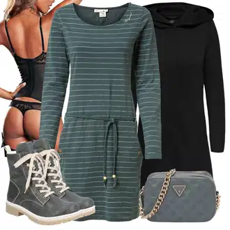Outfit s Černá Přechodový Kabát/Softshellový Kabát/Kabát s Kapucí/Lodenový kabát/Scuba Kabát Only "Perfektní na zimu"