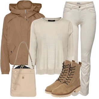 Nova Outfit s ?edá/Khaki/Bílá/Hn?dá/Bé?ová Basic Svetr/Ka?mírový Svetr/Svetr s Výst?ihem/Ka?mírový Svetr/Mohair Pullover/Svetr na kojení/Svetr s Kulatým Výst?ihem/Jednoduchý Svetr/Vln?ný Svetr VERO MODA "Perfektní na zimu"