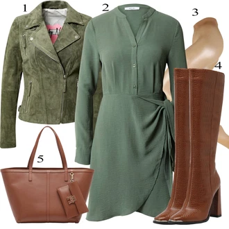 outfit mit Rjava/Bež/Zlati Dodatek za spodnje perilo/Športni dodatek/Nogavica & Hlačna nogavica Hlačne nogavice/Hlačne nogavice velika velikost/Kompresijska nogavica/Nogavica proti trombozi/Najlonska nogavica "Pokrivalo za pomlad"