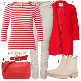 outfit mit Khaki/Bež/Rjava Gležnarji/Motoristične Kavbojke/Capri Kavbojke/Odrezane Kavbojke/Kavbojke z Razporkom/Push up Kavbojke/Usnjena Jakna/Ozke Kavbojke/Usnjene Čevlje/Termodžinsi/Zimska jakna Only "Pokrivalo za pomlad"