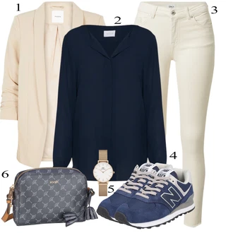 outfit mit Bež/Bela/Khaki Usnjena Jakna/Motoristične Kavbojke/Kavbojke z Razporkom/Kavbojka z Nizkim Pasom/Kavbojka z Nizkim Pasom/Push up Kavbojke/Ozke Kavbojke/Usnjene Čevlje/Termodžinsi Only "Pokrivalo za pomlad"