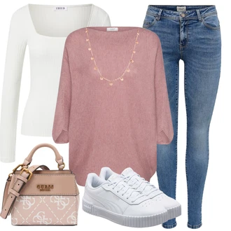Outfit s Šedá Dlouhá tylová sukně/Dlouhé Kardigany/Dlouhý Zimní Kabát/Top & košilka/Dlouhé Šaty Edited "Stylový look na jaro"