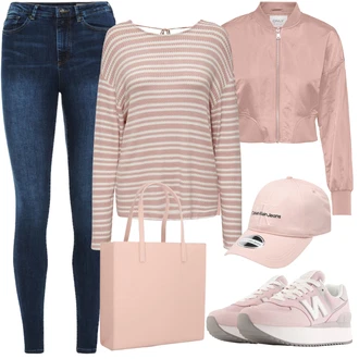 Outfit s Kšiltovka Calvin Klein "Stylový outfit na jaro"