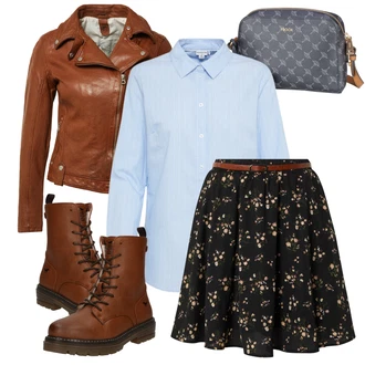 Outfity na zimu Áčkového Střihu s Černá/Růžová About You "Stylový zimní outfity"Look: Áčkového Střihu, Cool, Jazz, Krásný, Univerzitní, Vintage