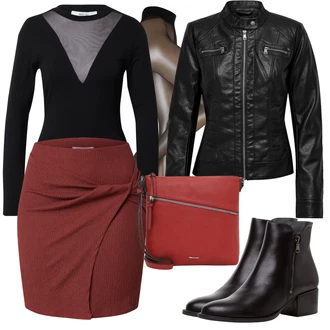 Dlouhé Outfit s Černá Halenka Móda Pro Plnoštíhlou/Dámské spodní prádlo a plavky/Pletenina veľkej veľkosti/Plavky Velké Velikosti/Nezařazené About You "Stylový zimní outfity"