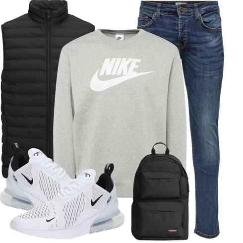 Blau/Hellblau/Dunkelblau Slim Fit Jeans/Herren Lederjacke/Tapered-Jeans/Biker Jeans/Winterjacke/Lederjacke/Leder Schuhe/Low Rise Jean/ThermoJeans/Jeans mit Schlitz/Low Waist Jean/Vintage Jeans Only & Sons kombinieren mit Schwarz Puffer Weste/Sport Weste/Isolationsweste/Ärmellose Weste/Steppweste/Funktionsweste/Indoorweste/Leichte Weste/Wendeweste/Daunenweste/Kunstfaserweste Jack & Jones