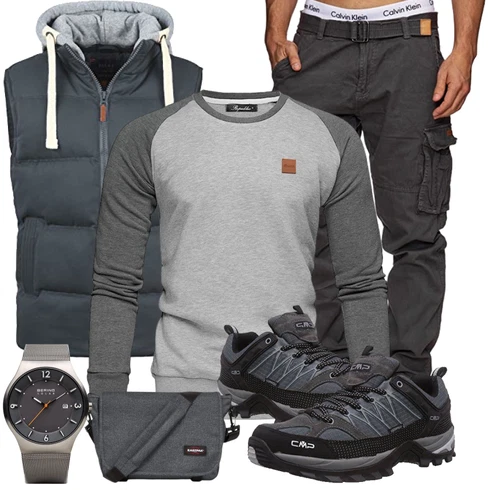 Grau Hose REPUBLIX kombinieren