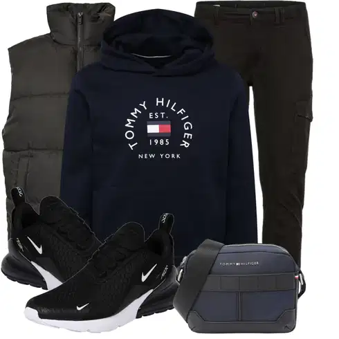 Winter Schwarz/Khaki/Dunkelgrau Cargohose/Funktionshose/Zip Off Hose/Cargo-Jogginghose/Trekkinghose/Winterhose Jack & Jones kombinieren