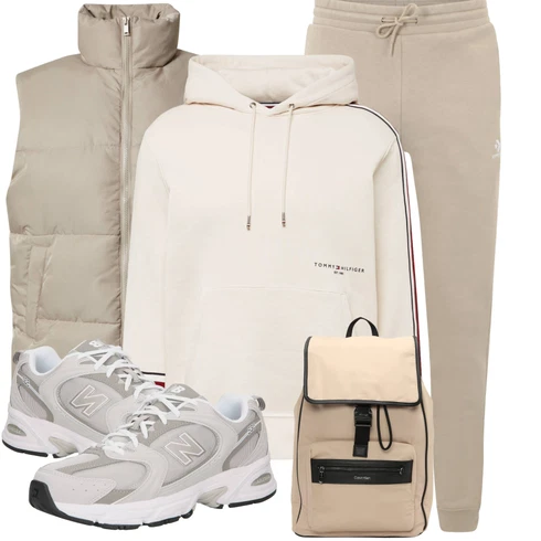 Khaki/Braun/Beige/Grau OutdoorWeste/IsolationsWeste/Kurze Weste/Leichte Weste/SteppWeste/WendeWeste/DaunenWeste/Puffer Weste DAN FOX APPAREL kombinieren