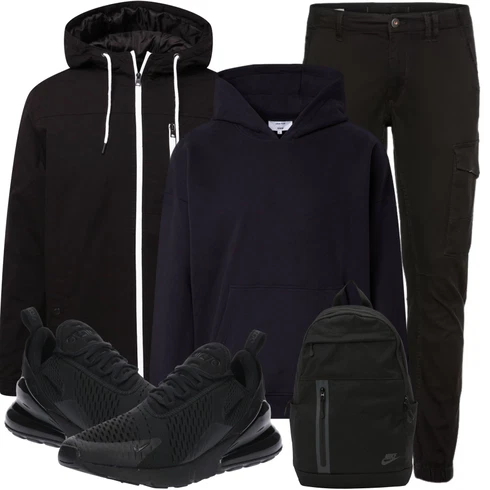 7/8-lang Schwarz/Khaki/Dunkelgrau CargoHose/FunktionsHose/Zip Off Hose/Cargo-JoggingHose/TrekkingHose/WinterHose Jack & Jones kombinieren
