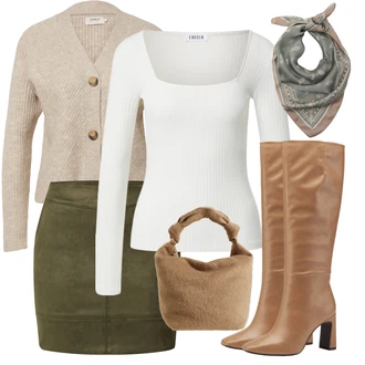 Outfity na zimu Dlouhé / Maxi Viskóza s Šedá Dlouhá tylová sukně/Dlouhé Kardigany/Dlouhý Zimní Kabát/Top & košilka/Dlouhé Šaty Edited "Módní zimní outfit"