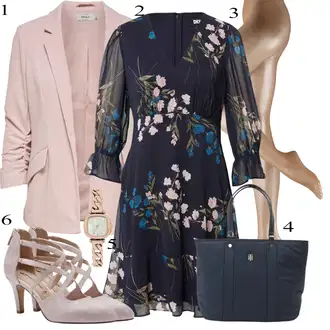outfit mit Priložnostna Obleka DKNY "Pokrivalo za pomlad"
