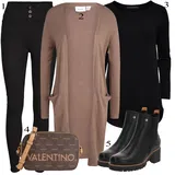 Crne Termo Tajice s Remenom Outfiti image