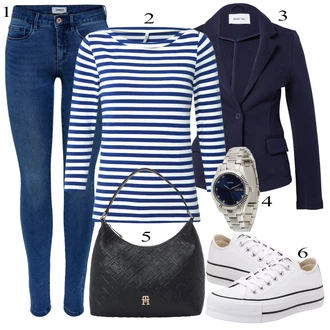 outfit mit Bela/Krem Platnena superga/Superge Nizka/Superge Luknjasta Converse "Pokrivalo za pomlad"