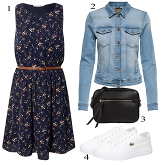 outfit mit Bela Superga Lacoste "Pokrivalo za pomlad"