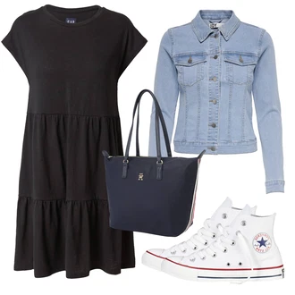 Svatba Outfit s Bílá/Krémová Teniska Tenisky s Bočním Zipem/Úzká Teniska/Nízká Teniska/Zimní Tenisky Converse "Vzhledy pro volný čas"Look: Bar, Svatba, Koncert