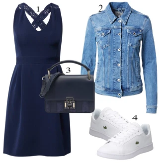 Outfiti Za Zabave mit Črna About You "Pokrivalo za pomlad"