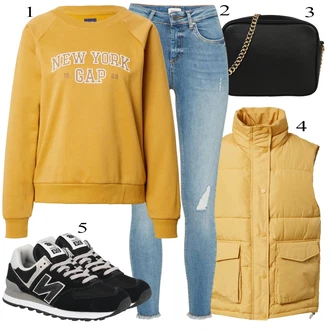 Outfit sa Crna Niska Tenisica New Balance "Tvoj otmjeni outfit"