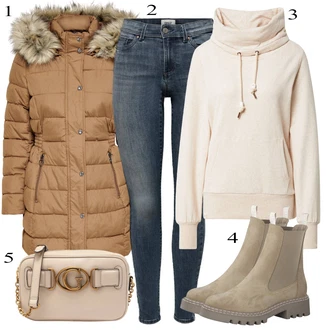 Outfit sa Zeleno Čizmica Chelsea Gležnjača Tamaris "Tvoj otmjeni outfit"