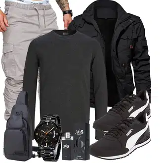 Winter Outfits Petite mit Schwarz Unkategorisiert arctic hunter "Winterliches Freizeit Outfit"