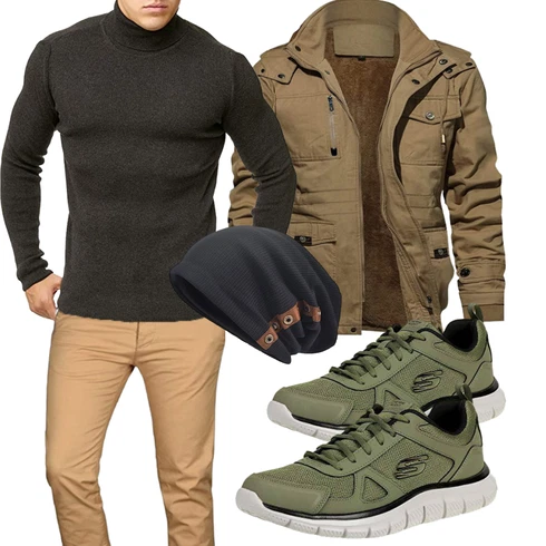 Grün Hose/Winter Parka KEFITEVD kombinieren