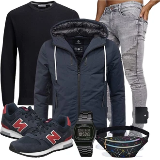 Winter Outfits Vintage mit Grau Unkategorisiert Indicode "Winterliches Freizeit Outfit"Look: Vintage