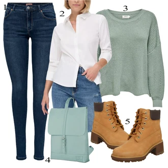 outfit mit Rjava Timberland "Zimska oblačila"