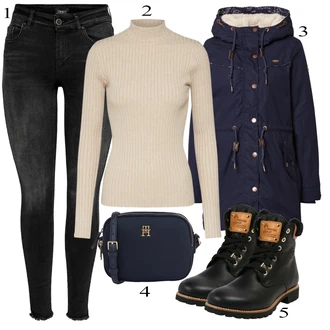 outfit mit Črna Zimska Jakna Ragwear "Zimska oblačila"