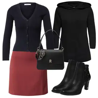 Outfit s Černá Přechodový Kabát/Softshellový Kabát/Kabát s Kapucí/Lodenový kabát/Scuba Kabát Only "Zimní outfity"