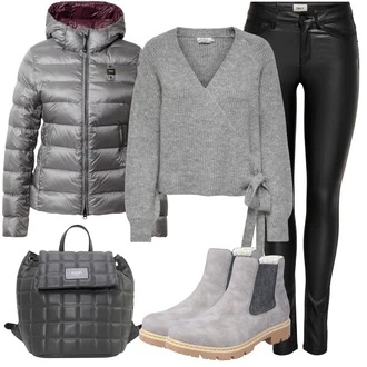 Outfit s Šedá/Černá Premium JOOP! "Zimní outfity"